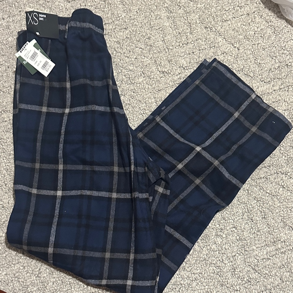 RSQ Navy Plaid Lounge Pants
